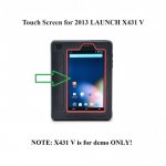Touch Screen Digitizer Replacement for 2013 LAUNCH X431 V